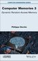 "Computer Memories 3, Dynamic Random-Access Memory, Philippe Darche". Chip mit leuchtendem Gehirn und Schaltkreisen., Buch