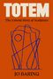 "Totem: The Untold Story of Sculpture" von Jo Baring. Abstrakte blaue Linienzeichnung auf orangefarbenem Hintergrund.