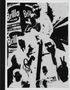 Texte: „Brillo“ und „soap pads“; schwarz-weiße Collage mit mehreren silhouettenhaften Gesichtern und Formen., Buch