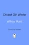 "Chalet Girl Winter", "Willow Hurst", "Cover to be revealed". Blauer Hintergrund, Pinguin-Logo unten., Buch