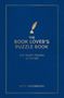 Text: "The Book Lover's Puzzle Book", "200 Brain-Teasing Activities", "Kitty Greenbrown". Design: Blau mit Goldakzenten.