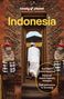 „Lonely Planet. Indonesia. Surf Bali's iconic beaches. Discover Java's majestic temples. Trek volcanoes in Sumatra.“<br>
Ein Mann in Weiß geht durch ein kunstvoll verziertes Tor., Buch