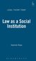 Hamish Ross: Law as a Social Institution, Buch