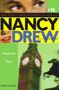 #16, Dangerous Plays, Nancy Drew, girl detective, Carolyn Keene. Verschwommener Big Ben und Reiter. Gesicht oben.
