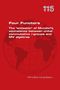 „Four Functors. The ‘ancestor’ of Mundici’s equivalence...“, roter Hintergrund mit Weltkartenmuster. Autorin: Afrodita Iorgulescu., Buch