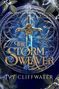 „The Broken Sword Duology“, „The Storm Weaver“, „Ivy Cliffwater“. Ein Schwert mit magischem Licht, Rosen und Blättern., Buch