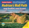 "Rucksack Readers: Hadrian's Wall Path map booklet: west to east." Landschaft mit grünen Hügeln und einer Felswand., Buch