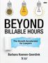 Text: "Beyond Billable Hours: The Growth Accelerator for Lawyers" von Barbara Koenen-Geerdink. Glühbirnen-Illustrationen., Buch
