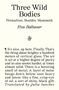 "Three Wild Bodies. Permafrost, Boulder, Mammoth. Eva Baltasar. Translated by Julia Sanches." Text über Höhen., Buch
