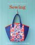 "The Compact Beginner's Guide to Sewing" steht oben und "Everything you need to start creating today" unten, mit einer blauen Tasche.