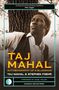'Oberer Text: "A living link to the old blues traditions" Mick Jagger. Großer Text: "Taj Mahal: Autobiography of a Bluesman". Schwarzer Mann in Anzug sitzend., Buch