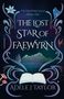 „THE LOST STAR OF FAEWYRN“: Fantasievolle Illustrationen mit Schwert, Schloss, Drachen und einem offenen Buch.