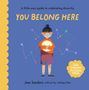 Titel: "YOU BELONG HERE". Ein Kind hält eine leuchtende Kugel, umgeben von bunten Sternen.