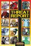"THREAT REPORT" in gelbem Text. Illustration mit zwölf verschiedenen Comicfiguren in quadratischen Feldern.