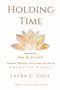"Holding Time", "Ink & Asana", "Somatic Writing, Yoga", "Laura C. Cole", darunter eine gemalte Lotusblüte.