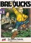 Text oben: "BAD DUCKS". Text links: "VOL. 3". Szene einer Gruppe: Eine Person in gelber Jacke springt., Buch