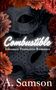 "Combustible: Inhuman Protectors Romance" von A. Samson. Dekorative Maske umgeben von roten Blumen., Buch