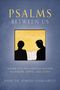 "PSALMS BETWEEN US" in großen Buchstaben. Zwei silhouettierte Personen vor gelbem Hintergrund lesen ein Buch., Buch