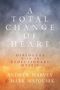Text: „A Total Change of Heart“, „Dialogues with an Evolutionary Mystic“, Autoren: Andrew Harvey & Mark Matousek. Hintergrund: Farbverlauf von Blau zu Orange., Buch
