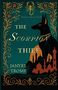 "Shadows of the Silver Screen", "The Scorpion Thief", "Janyre Tromp". Illustration mit Anubis, floralen Mustern und Silhouetten.