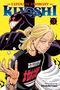 "Ultimate Exorcist Kiyoshi 3". Illustration: Blonde Figur mit lächelndem Gesicht, Monster im Hintergrund, bunte Schrift.