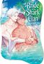"Bride of the Shark Clan: Married Life" und "Parental Advisory: Explicit Content". Zwei Männer im Wasser, Palme im Hintergrund., Buch