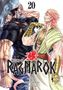 "Record of Ragnarok", Band 20. Zwei muskulöse Figuren stehen einander kämpferisch gegenüber, einer mit grauem Bart., Buch