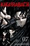 Text: "KAGURABACHI", "07", "STORY & ART BY TAKERU HOKAZONO". Illustration von drei Figuren in dunkler Kleidung., Buch