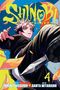 "SHINOBI" steht groß im Vordergrund. Ein dynamischer Junge im Anime-Stil tritt vorwärts, umgeben von fallenden Blättern., Buch