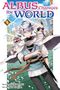 „ALBUS CHANGES THE WORLD“ steht in großen Buchstaben. Ein Manga-Charakter mit weiß-blauen Haaren in einem Umhang., Buch
