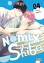 „Nomix Shiba 04 Tohru Tagura“ steht auf blauem Hintergrund. Zwei gezeichnete Figuren umarmen sich zärtlich., Buch