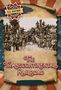 Text: „U.S. History in Review“ und „The Transcontinental Railroad“. Altes Foto von Menschen um zwei Dampflokomotiven., Buch