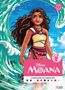 "Disney Moana" und "60 brand-new mystery colouring pages" sind zu sehen. Moana steht vor einer großen Welle., Buch