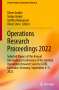 Operations Research Proceedings 2022, Buch