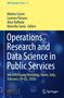 Operations Research and Data Science in Public Services, Buch