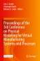 Proceedings of the 3rd Conference on Physical Modeling for Virtual Manufacturing Systems and Processes, Buch