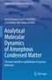 José Joaquim Costa Cruz Pinto: Analytical Molecular Dynamics of Amorphous Condensed Matter, Buch