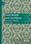 "Anne Brontë and Lord Byron: Lost Echoes of Influence" von Jessica Lewis. Grüner Hintergrund mit weißem, floralem Muster.