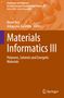 Materials Informatics III, Buch