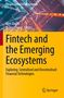 Titel: "Fintech and the Emerging Ecosystems". Autoren: Alex Zarifis, Xusen Cheng. Buntes, digitales Netzwerk im Hintergrund., Buch