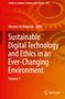 Titel: "Sustainable Digital Technology and Ethics in an Ever-Changing Environment". Hintergrund mit Zahnrädern.