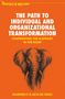 "The Path to Individual and Organizational Transformation: Confronting the Elephant in the Room" von Manfred F. R. Kets de Vries. Ein Elefantenkopf in Punktstil auf orangem Hintergrund., Buch