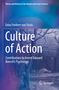 "Culture of Action" von Enno Freiherr von Fircks. Beitrag zu Boeschs Psychologie. Hintergrund ist ein gemaltes winterliches Baummotiv., Buch
