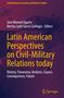 „Latin American Perspectives on Civil-Military Relations today“, Autoren: Jose Manuel Ugarte, Bertha Judit Garcia Gallegos. Hintergrund zeigt stilisierte Weltkarte., Buch