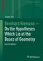 "Bernhard Riemann — On the Hypotheses Which Lie at the Bases of Geometry, Second Edition" auf grünem Hintergrund., Buch