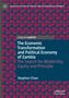 Titel: "The Economic Transformation and Political Economy of Zambia." Autor: Stephen Chan. Abstrakte, geometrische Muster., Buch