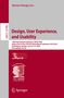 Design, User Experience, and Usability, Buch