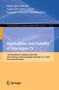 Applications and Usability of Interactive TV, Buch