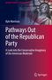 „Pathways Out of the Republican Party“ von Kyle Morrison. Statue of Liberty im Hintergrund, blau-rot-weiße Töne., Buch