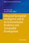Titel: "Advanced Geospatial Intelligence and AI for Environmental Resilience and Sustainable Development" von Md. Omar Sarif und Ayyoob Sharifi. Oberer Teil blau, unterer Teil gelb. Springer-Logo unten rechts., Buch